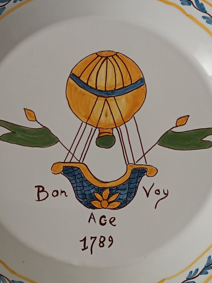 Assiette déco montgolfière - photo numéro 4