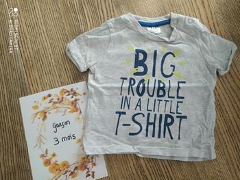T shirt manches courte 3mois
