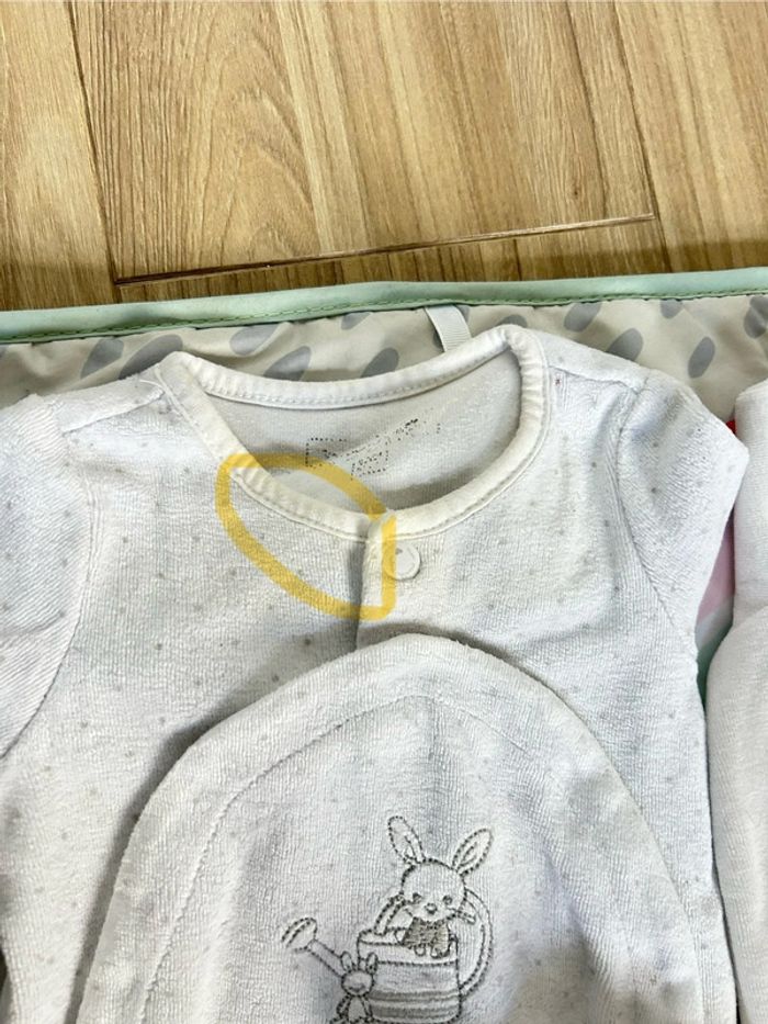 Lot de 9 pyjamas velours 6 mois - photo numéro 8