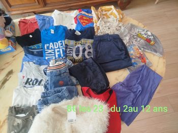 Lot de 23vetements enfants  de 2à 12ans MIXTE