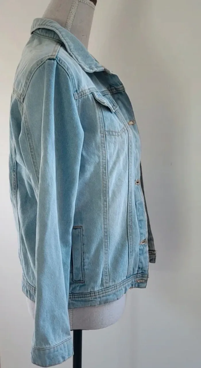 Veste en jean bleue claire Tissaia Taille 14ans - photo numéro 5