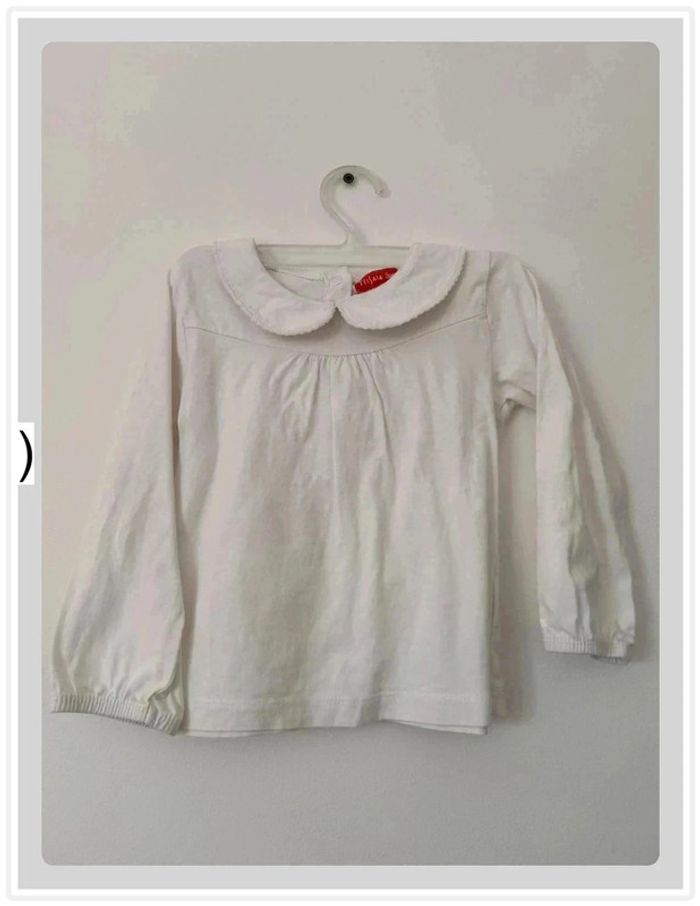 Teeshirt col Claudine blanc, tissaia