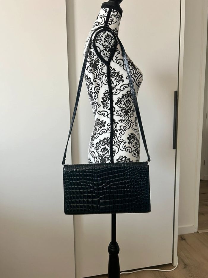 Joli sac à main effet croco vintage - photo numéro 3