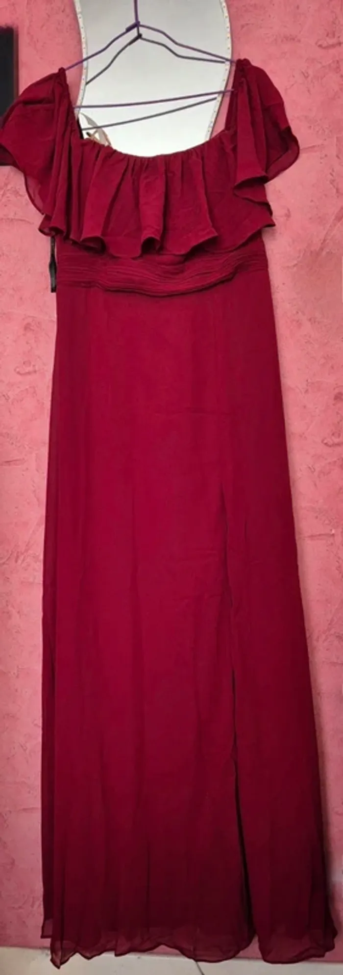 Robe longue avec fente
