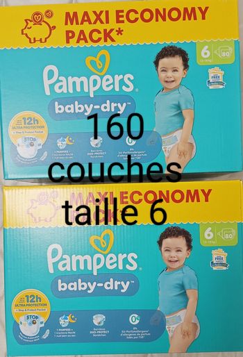 Couches Pampers taille 6