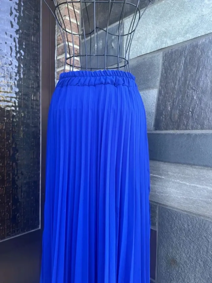 Jupe bleu plissée Amélie & Amélie - photo numéro 9