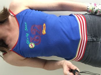 Débardeur bleu électrique