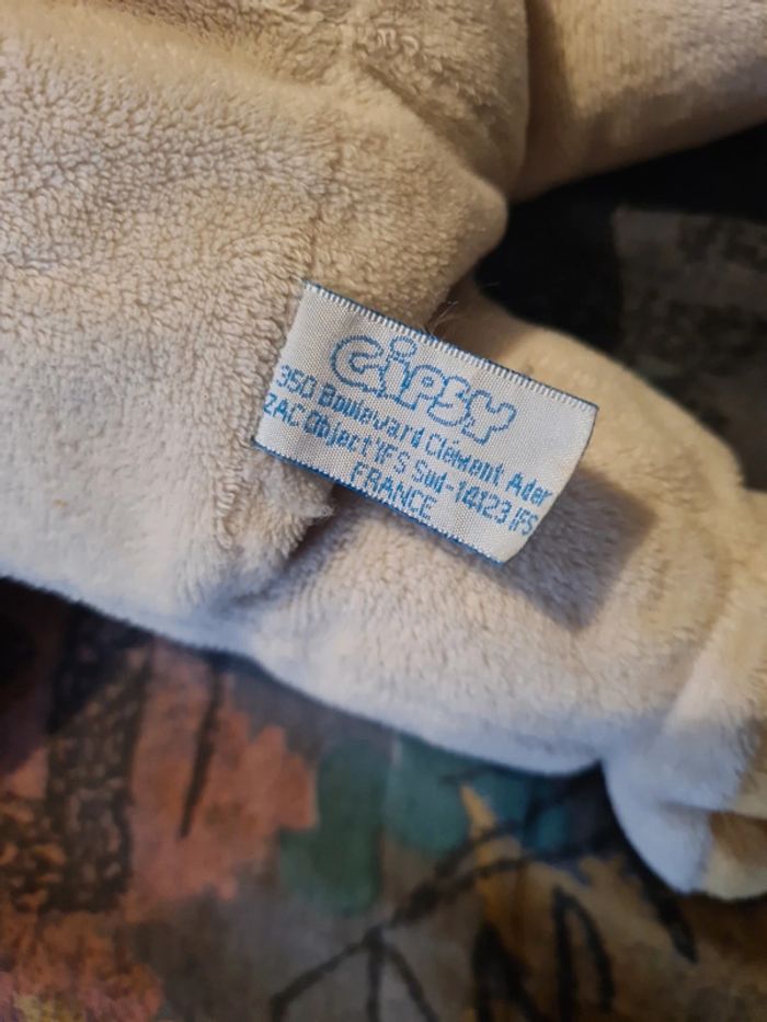 Doudou peluche gipsy ecru/beige - photo numéro 4