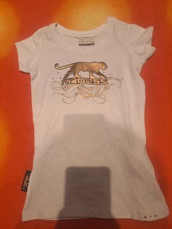 T-shirt fille airness blanc taille 8 ans