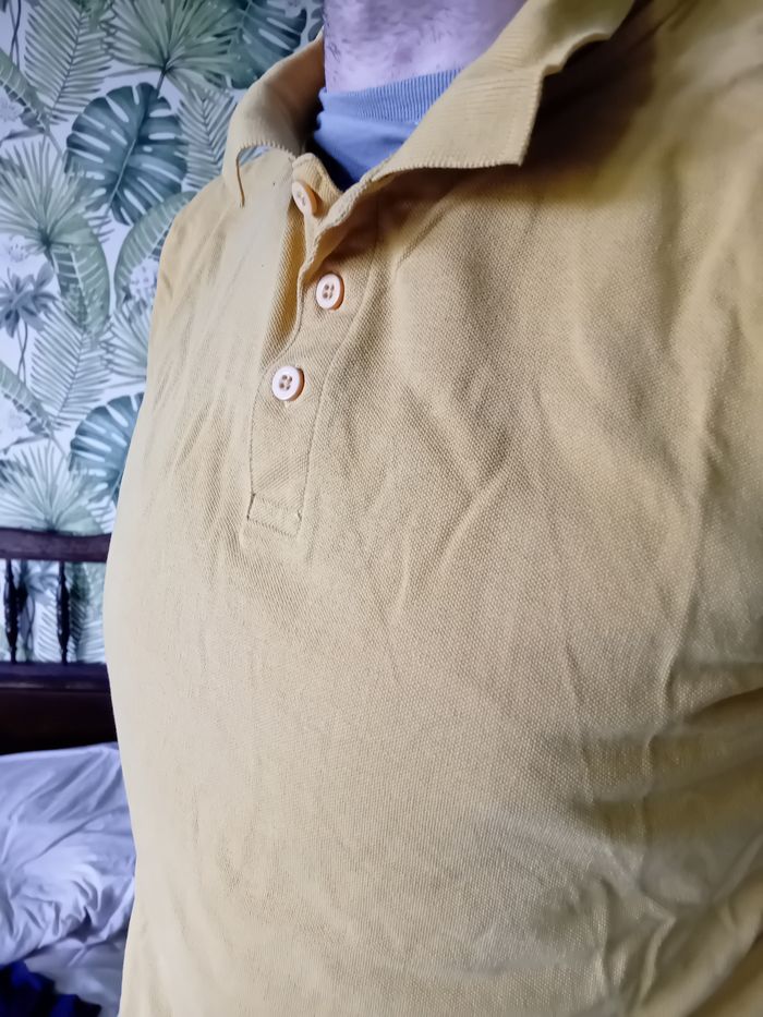 Polo jaune moutarde - photo numéro 2