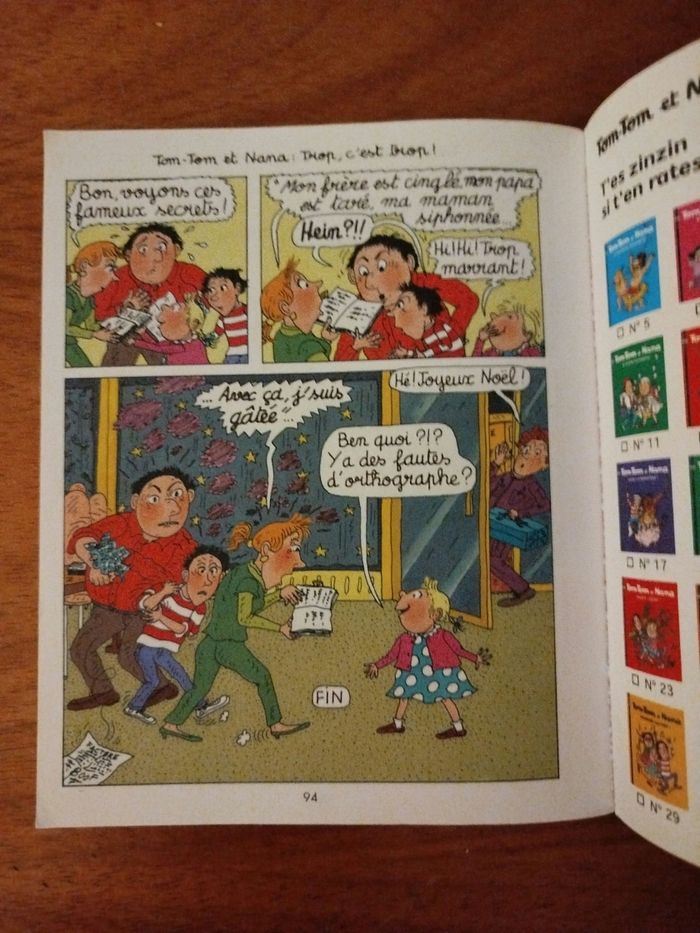 Livre Tom Tom et Nana"trop c'est trop" tome 27 - photo numéro 3
