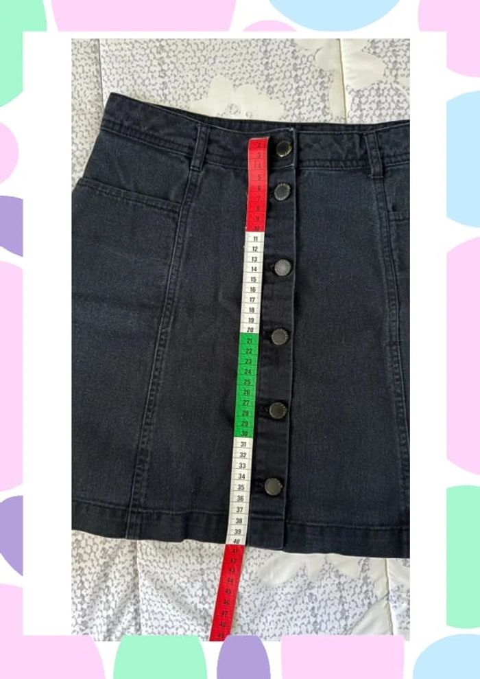 Jupe noire boutonnée H&M – Taille 40 - photo numéro 6