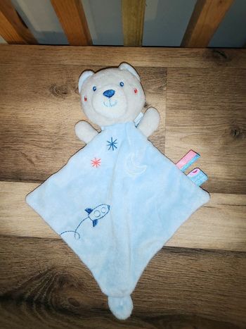 Ours bleu sucre d orge fusée