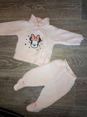 Pyjama deux pièces Minnie Disney 1-3 mois rose