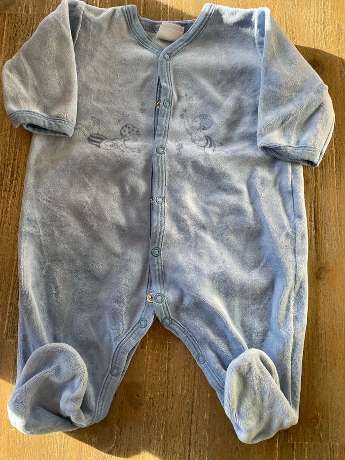 Pyjama petit bateau velours