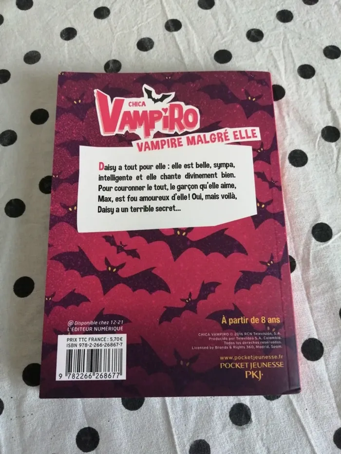 Livre chica vampiro vampire malgré elle / gulli pocket jeunesse / (8ans) - photo numéro 4