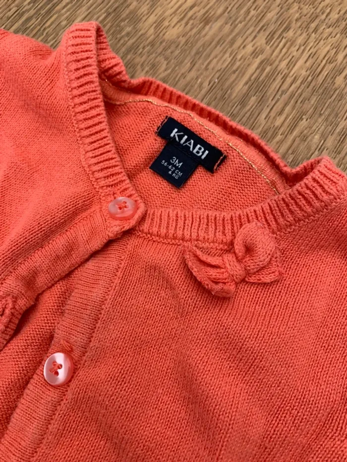 Gilet corail 3 mois - photo numéro 2