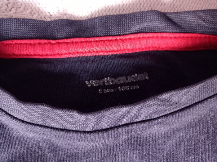 Tee-shirt manches longues bleu garçon 5 ans Vertbaudet - photo numéro 3