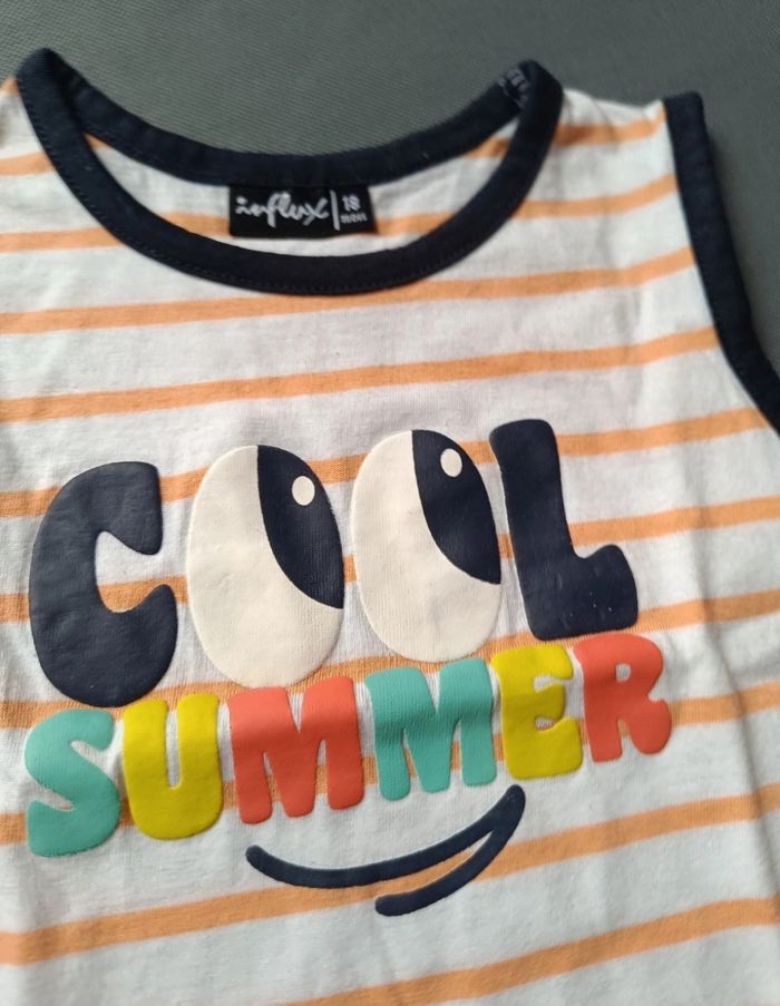 Débardeur rayé orange - photo numéro 3