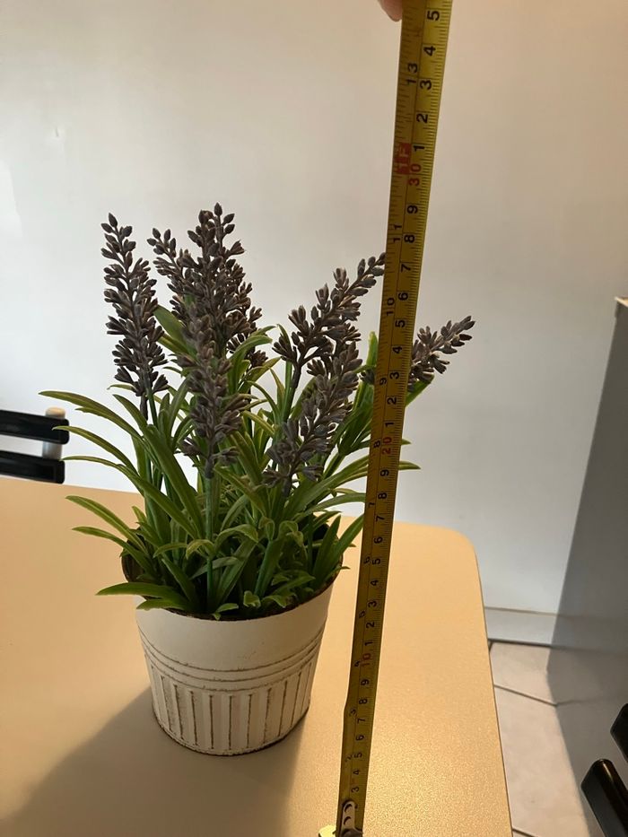 Pot lavande artificiel - photo numéro 2