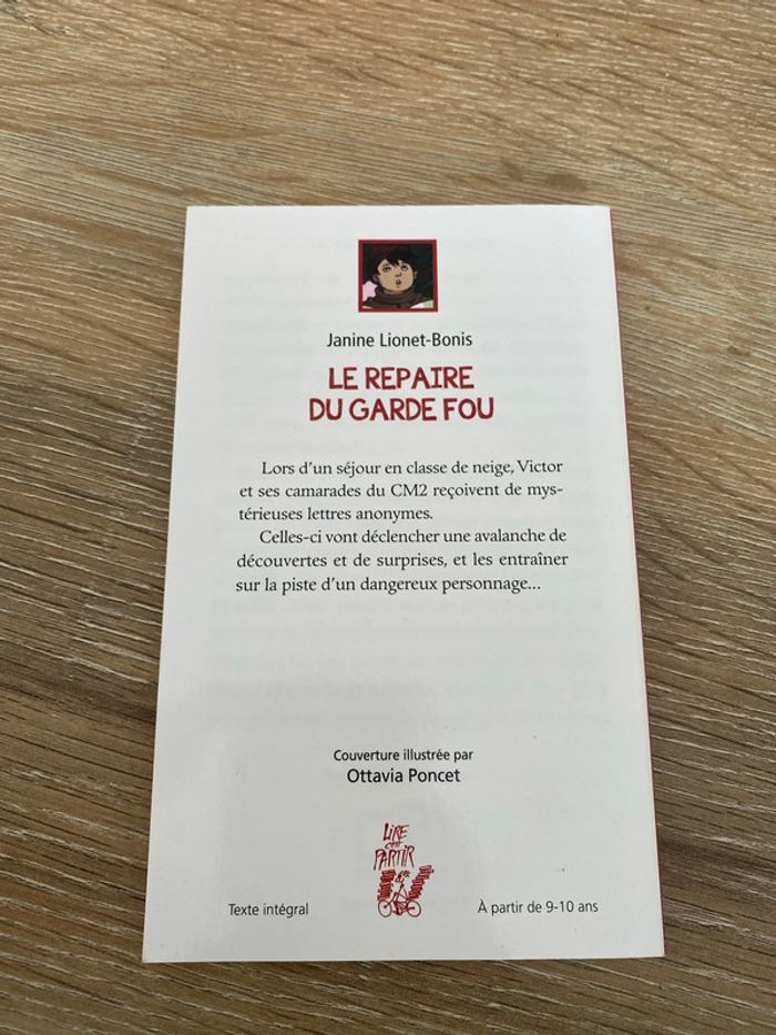 livre enfant Le repaire du garde fou Janine Lionet Bonis - photo numéro 2