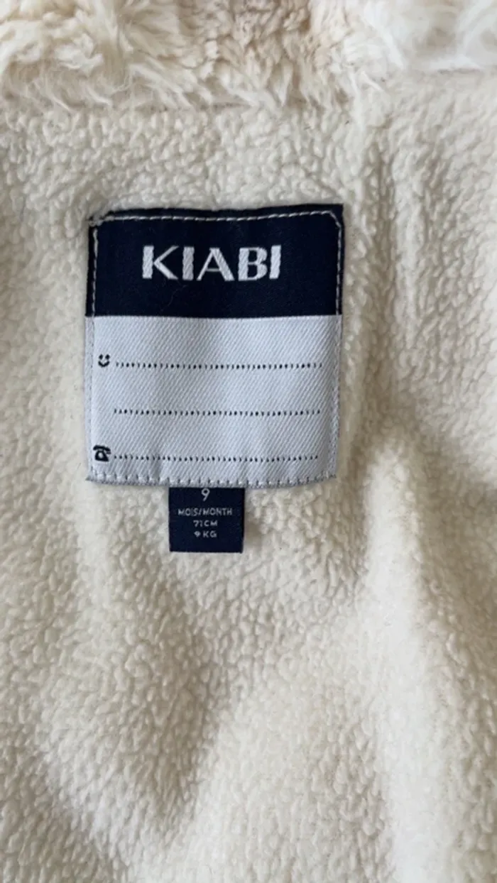 Doudoune Kiabi taille 9 mois - photo numéro 3