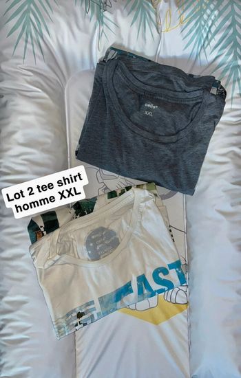 Lot 2 tee shirt homme taille XXL celio