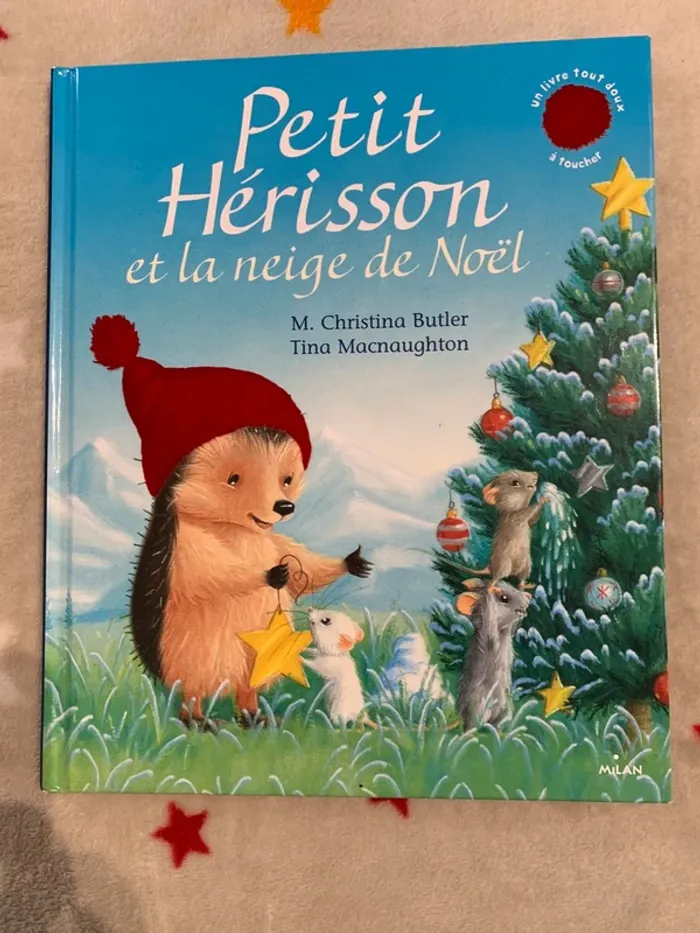 Petit Hérisson et la Neige de Noël – Grand format – Livre à toucher
