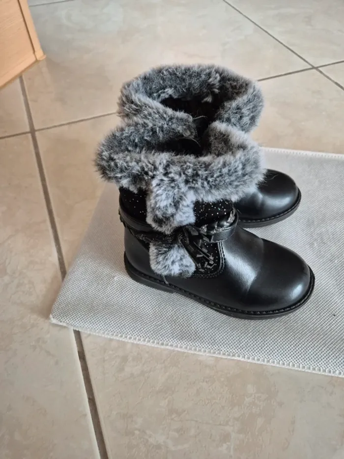Lot de 2 bottines fourrées - photo numéro 2
