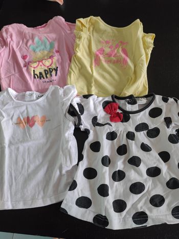 Lot tee shirt 6 mois