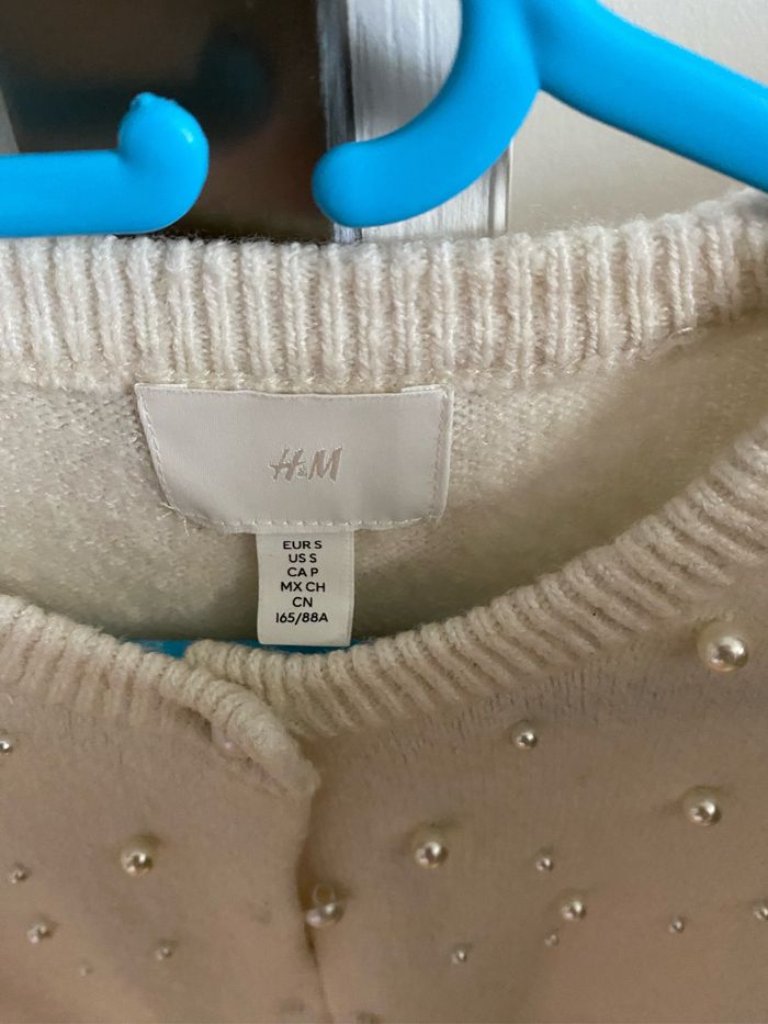 Gilet crème perlé - photo numéro 2