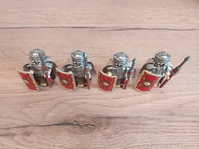 Figurines type lego 4 guerriers légionnaires romains - photo numéro 5