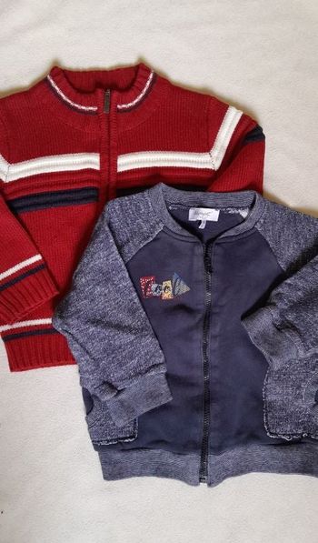 2 gilets 18-24 mois