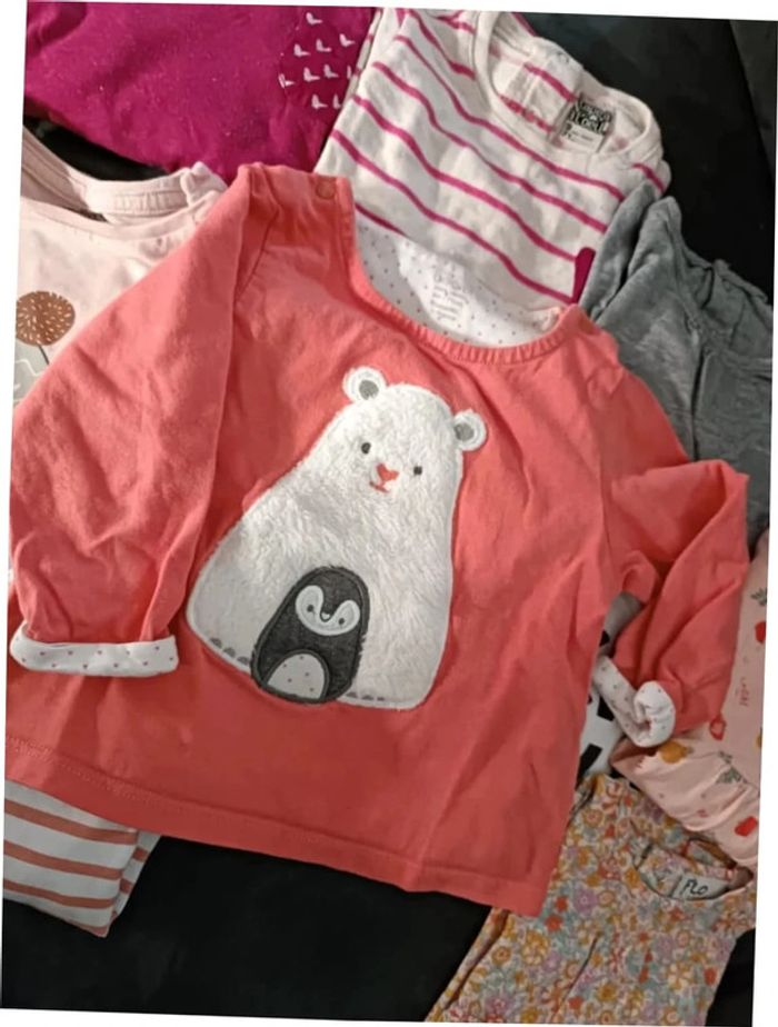 Lot de 10 tee shirt manches longues 9mois - photo numéro 6