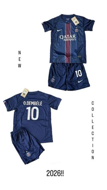 Ensemble football psg - dembele - 14 ans