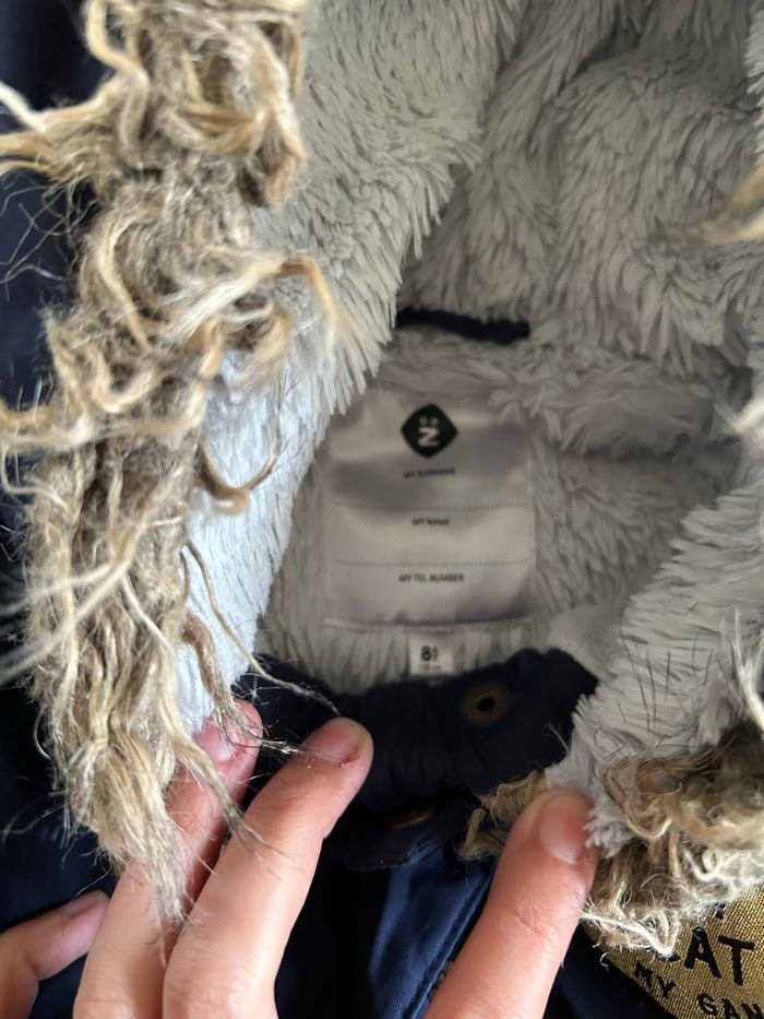 Manteau chat bleu marine z 8 ans - photo numéro 2