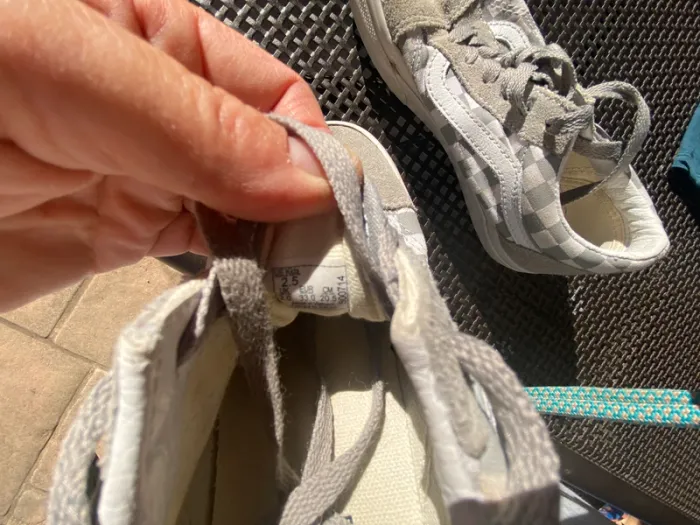 Vans 33 carreaux gris blanc - photo numéro 5