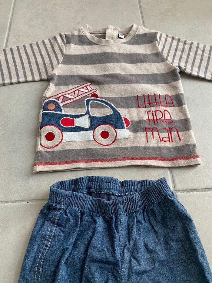 Ensemble polo + pantalon bébé garçon 24 mois 2 ans - photo numéro 5