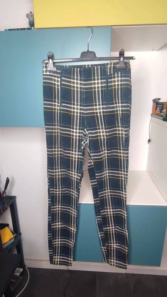 Pantalon à carreaux FB Sister, taille M - Style tendance et confortable