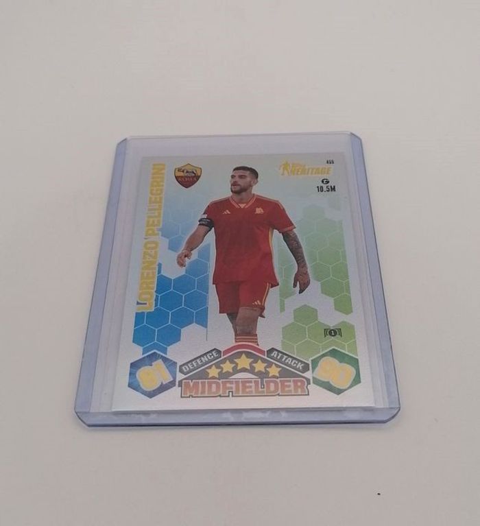 Carte Topps Match Attax 2023-24 HÉRITAGE Lorenzo Pellegrini n°455 AS ROMA - photo numéro 2