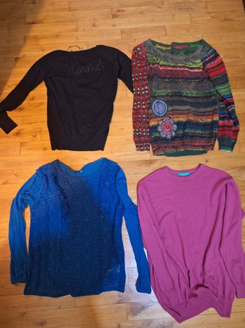 Lot 4 pulls femme taille L