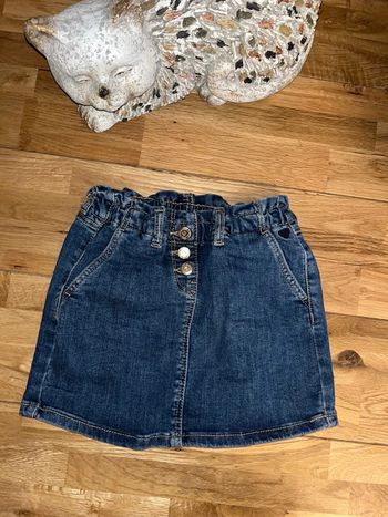Belle petite jupe en jeans TAO nickel 6 ans
