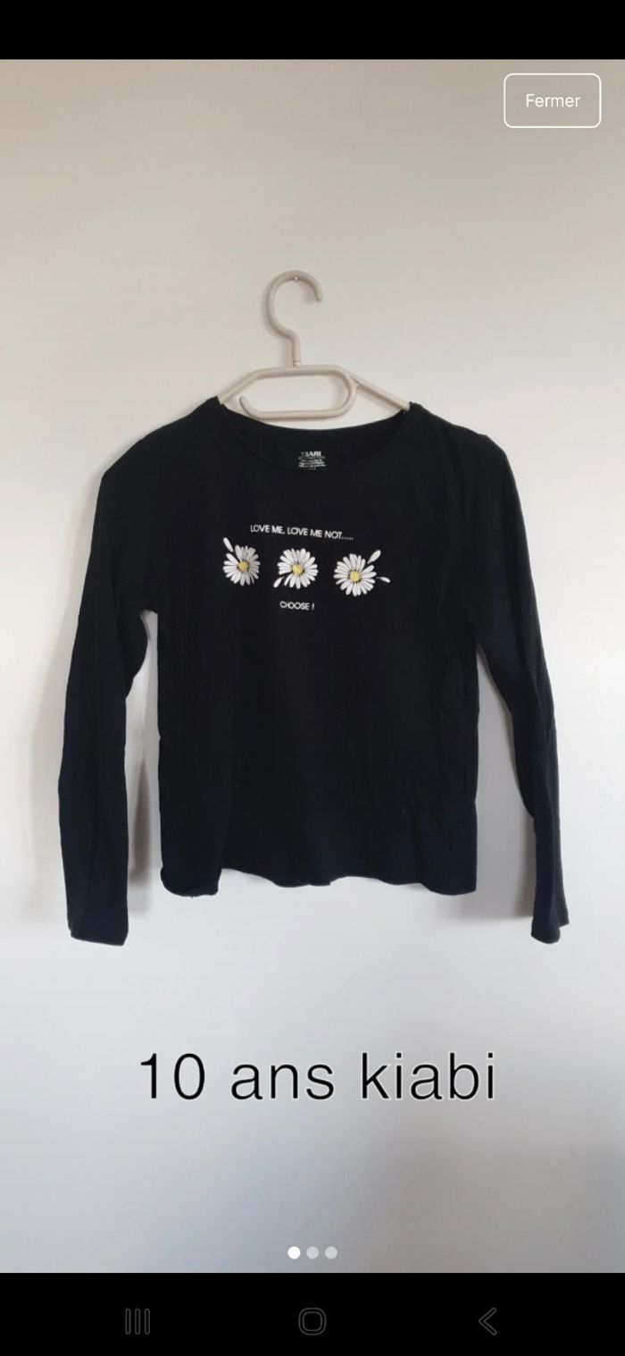 T-shirt fille 10 ans - photo numéro 2