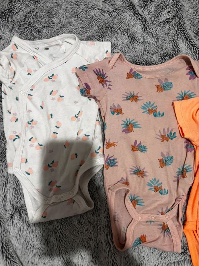 4 bodies bébé fille 6 mois - photo numéro 3