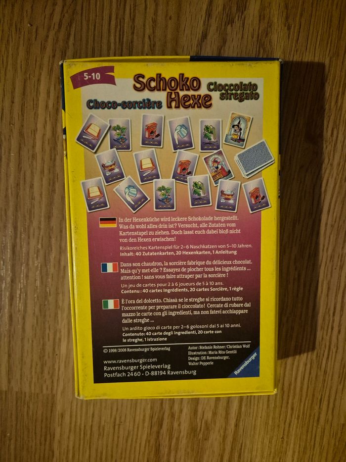 Jeu de cartes  choco sorcière Neuf - photo numéro 2