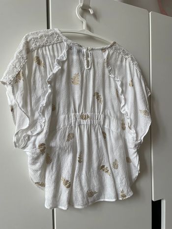 Haut blanc ikks broderie 3 ans