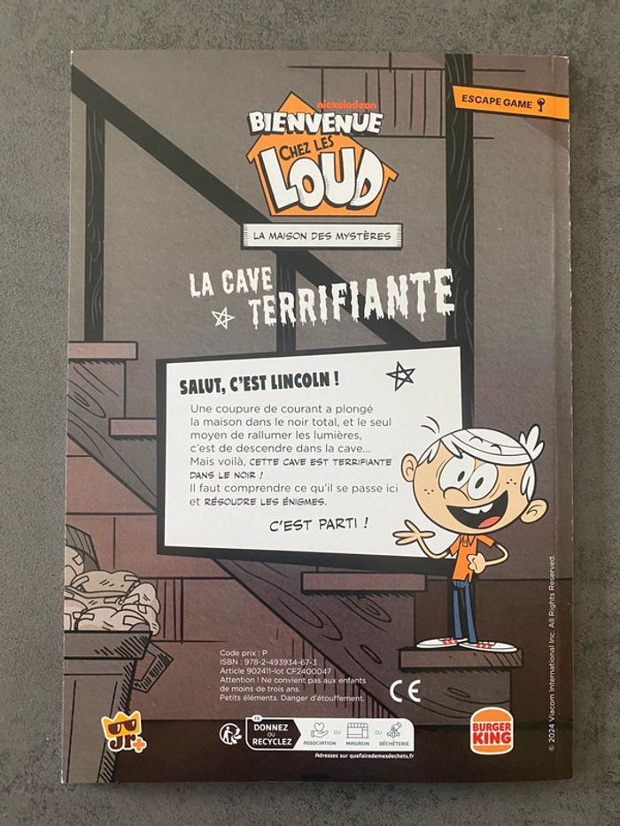 Livre Bienvenue chez les Loud - La maison des mystères - numéro 1 Burger King - photo numéro 2