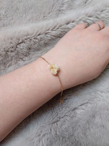 Bracelet fleurs séchées