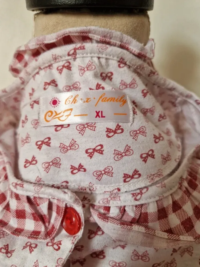 Haut Tee-shirt de pyjama vintage nœud taille xl - photo numéro 5