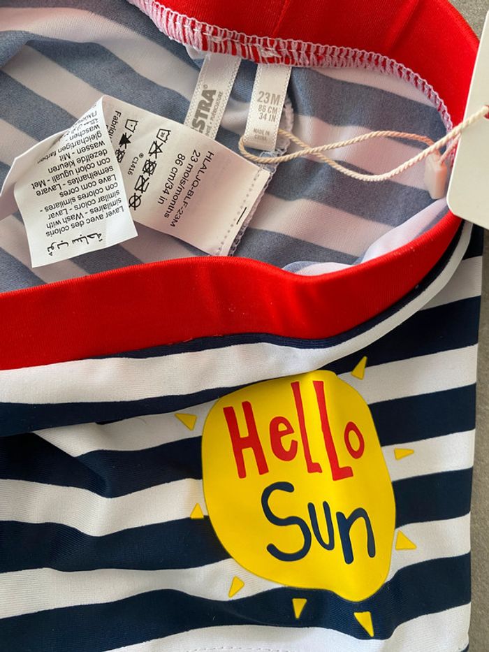 Maillot de bain boxer bébé Orchestra 23 mois Neuf - photo numéro 3